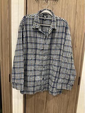 TOGO Mens Button Up Collared Pajama Shirt Size XL
